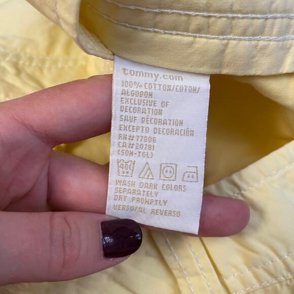 Tommy Hilfiger Y2K Low Rise Carpenter Ankle Pants Womens Size 4 Yellow - Picture 9 of 10